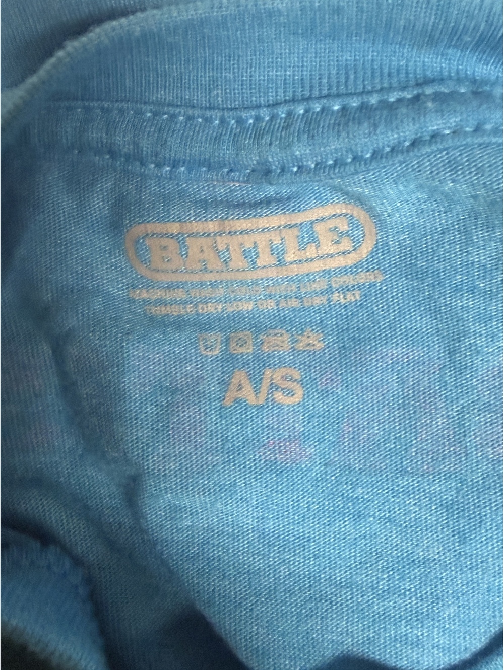 Battle Vice City Football Blue Graphic T-Shirt Size A/S - Picture 3 of 3